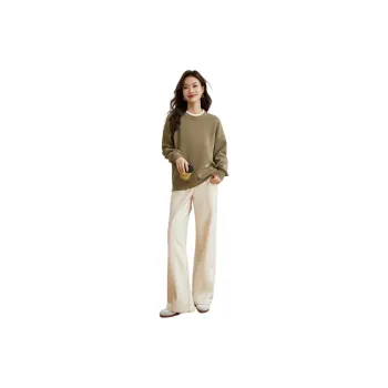 Mo Han Yi Mei Sweatshirt Women's Gray Khaki