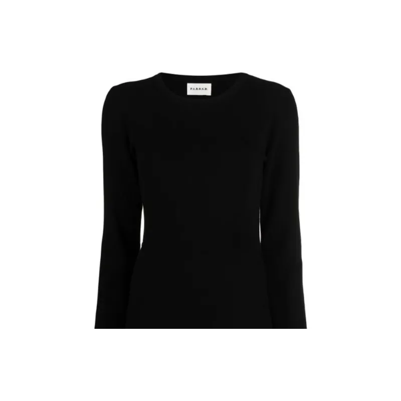 PAROSH Long Sleeved Dress Women's Black-4