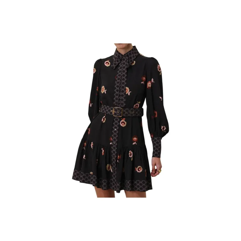 Zimmermann FW24 Long-Sleeved Dresses Women's Black-2
