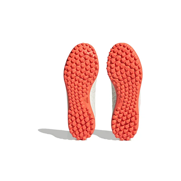 Adidas Copa Pure.4 Anti Slip Wear Resistant Low Top Kids' Soccer Shoes White Orange Kids'-5