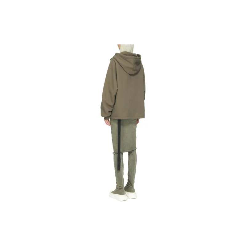 RICK OWENS Cape Sleeve Jumbo Cotton Hoodie-2