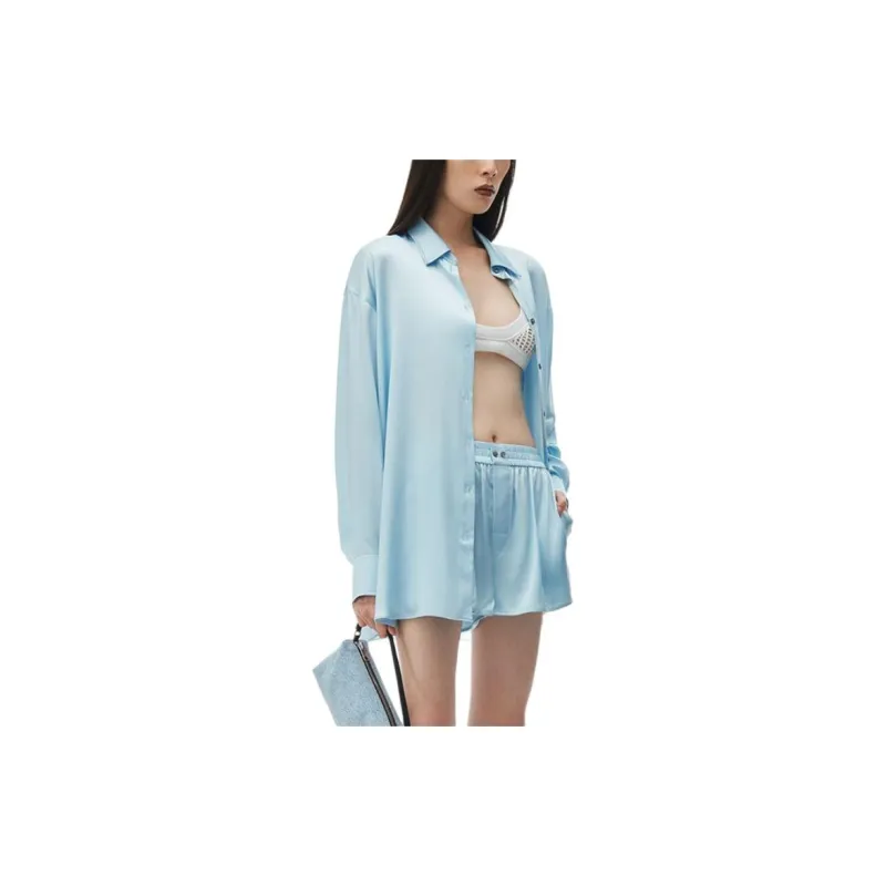 Alexander Wang SS24 Shirt Women's Bright Blue-1