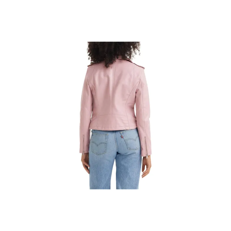 Levi’s Leather Jacket Women's Pink-1
