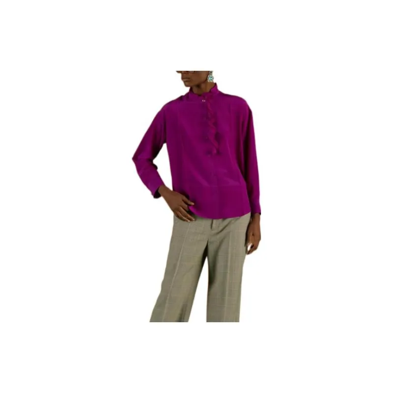 GUCCI Ruffled Silk Blouse-3