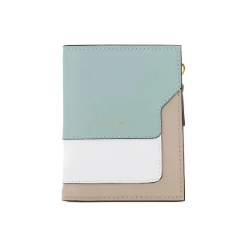 MARNI Logo Detailed Panelled Zipped Wallet