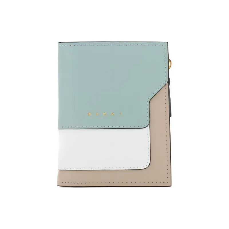 MARNI Logo Detailed Panelled Zipped Wallet-0