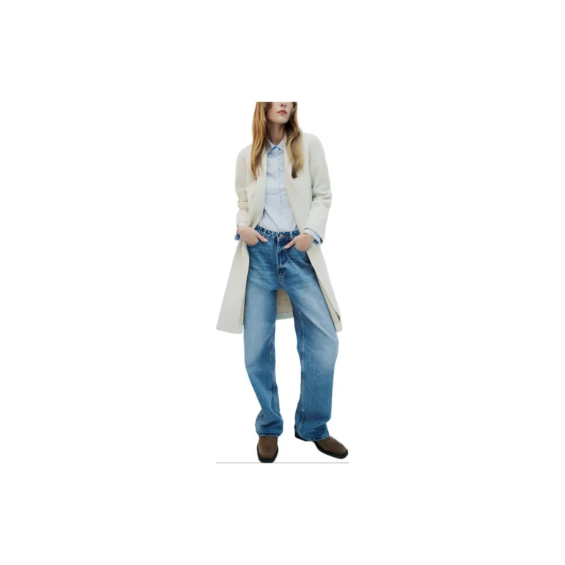 ZARA Coats Women's White-1