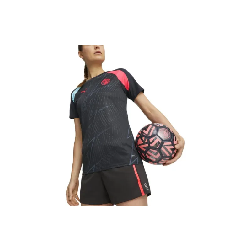 PUMA Manchester City Pre match Jersey Soccer Jersey Women's Dark Marine Blue-4