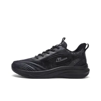 Warrior Cushioning Rebound Wear Resistant Lightweight Low Top Running Shoes Men's Black Black