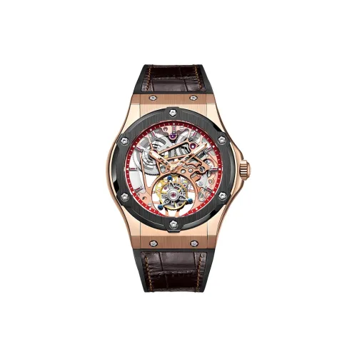 HaofaTourbillon 1917 Manual Mechanical Movement Watch Men's Watches Cut-Out Dial