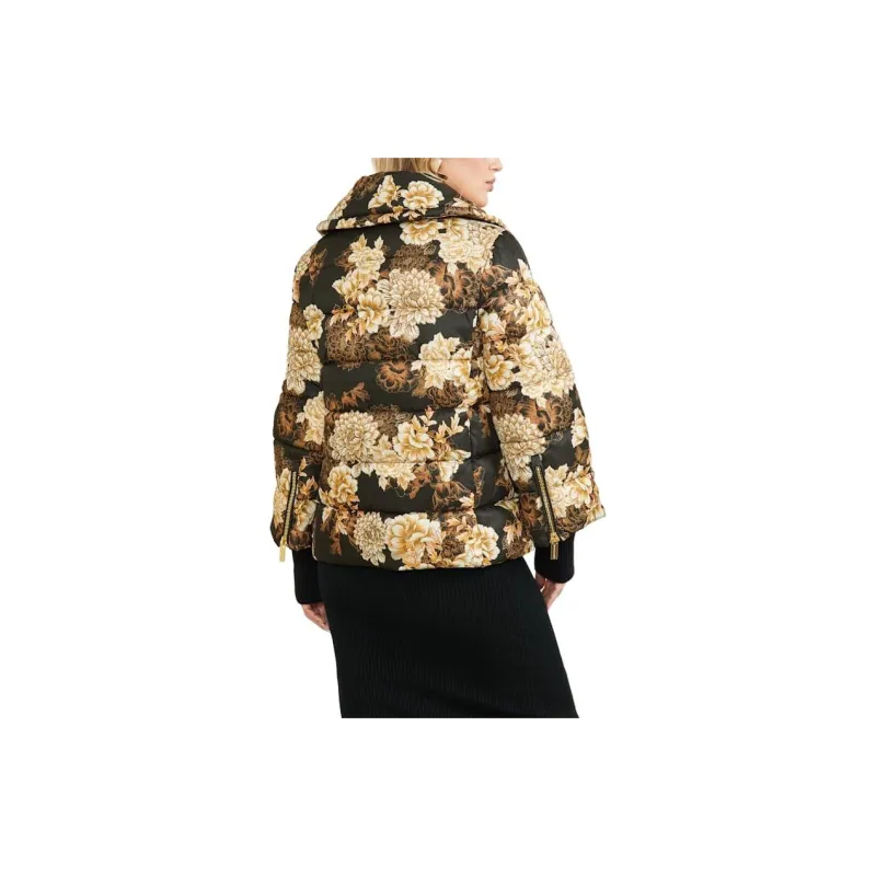 GUESS Sharon Puffer Jacket Jackets Coats Women's Dark Color Floral Print-3