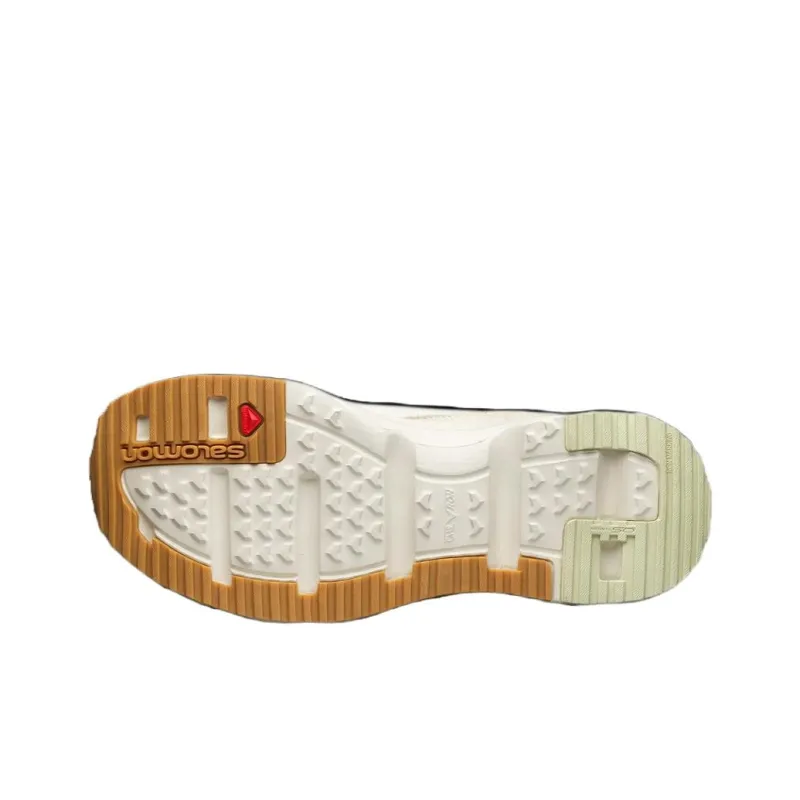 SALOMON Shock Absorbers With Slip Resistant Features Low Top Casual Running Shoes Unisex Beige-2