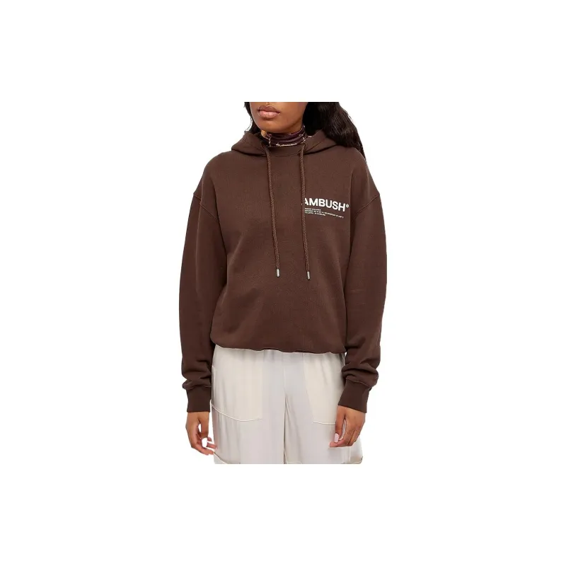 AMBUSH Workshop Logo Hoodie 'Chocolate Brown'-2