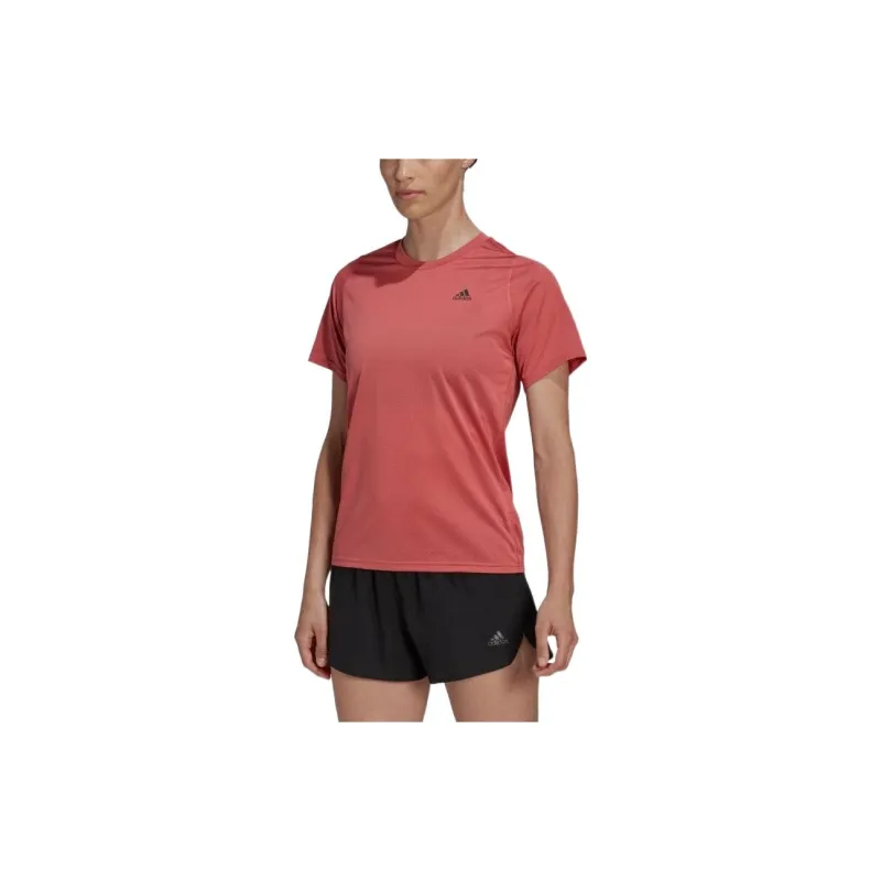 Adidas T Shirts Women's Rose Red-1