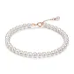 18K Gold Pearl Bracelet-4.30 G Spring Clasp