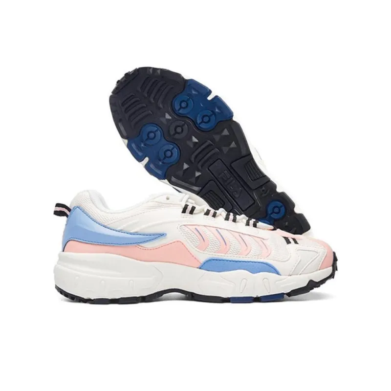 FILA Ravagement 1 Cushioning Anti-Slip And Wear-Resistant Low-Top Skateboard Shoes Women's White Blue-5