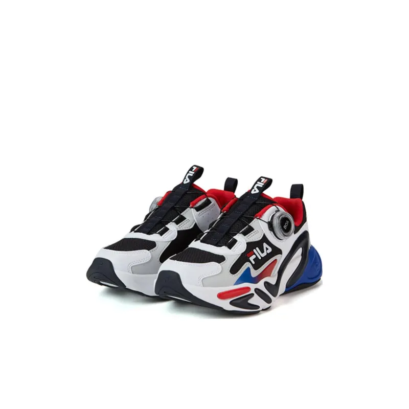 FILA KIDS Assaulter Slip Resistant Cushioning Abrasion Resistant Breathable Kids' Running Shoes Blue Red Kids'-2
