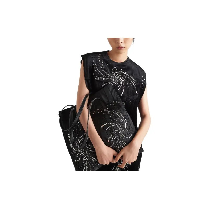 PRADA SS24 Sleeveless Dress Women's Black-1