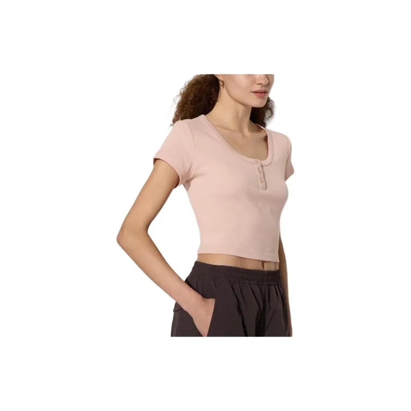 UNIQLO T Shirt Women's Pastel Pink-1