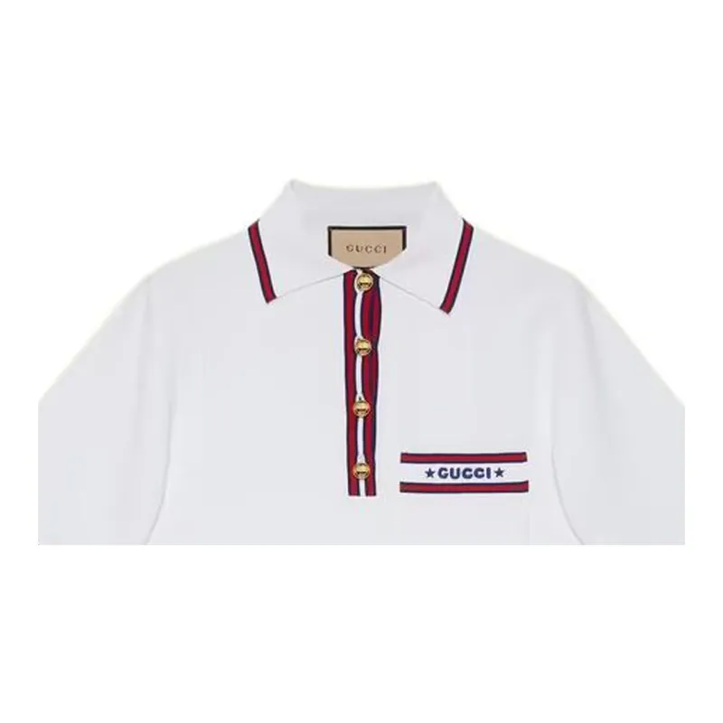 GUCCI GUCCI Love Parade SS22 Polo Shirt Women's White-6