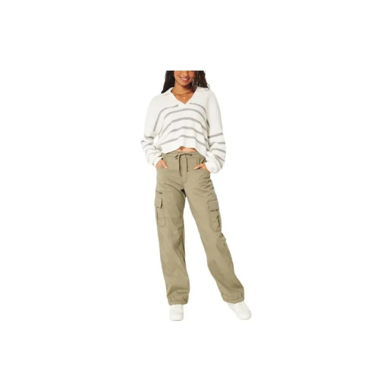 Hollister Knitwear Women's Cream Stripes-1