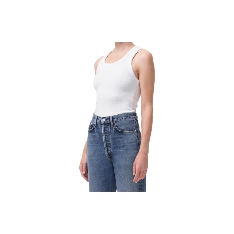 AGOLDE Tank Tops Women's White-1