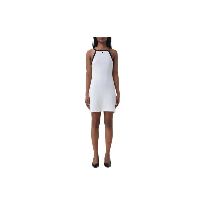 COURREGES Buckle Detailed Halter Neck Dress-2