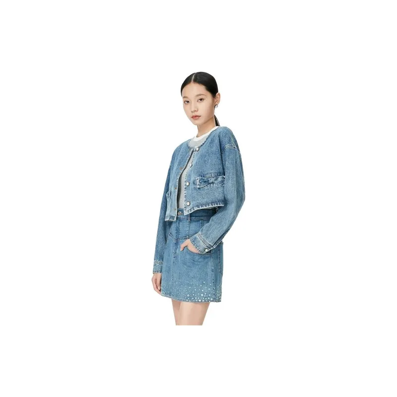 Caroline Denim Jacket Women's Denim Blue-1
