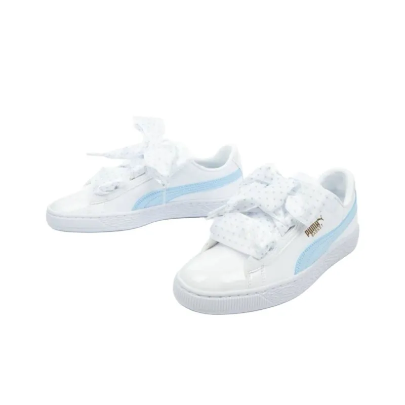 PUMA Basket Heart Patent Pink 'White Blue' Women's-4