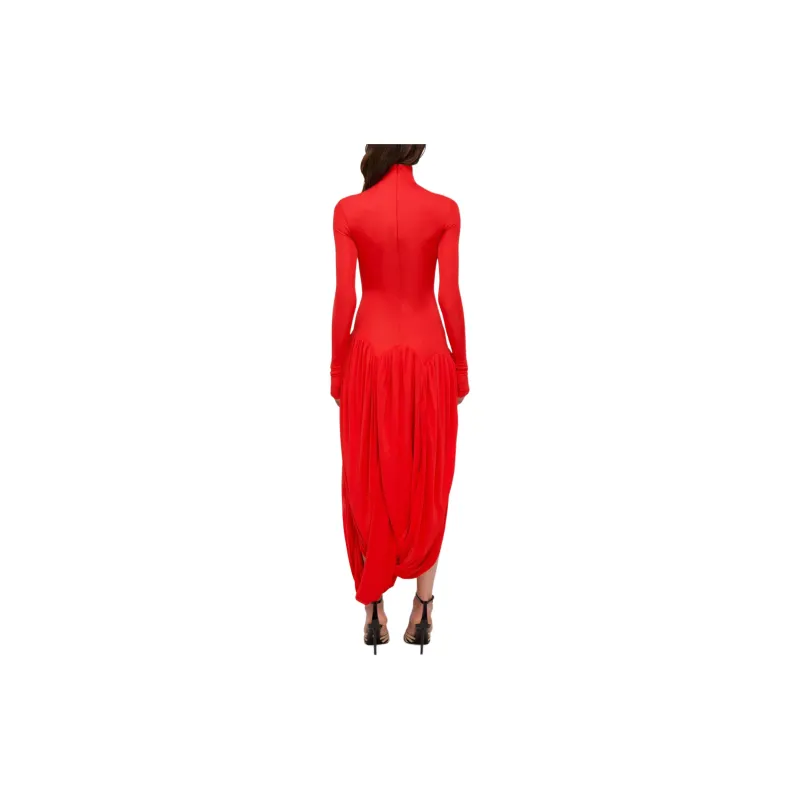 Ferragamo Turtleneck Tulip Skirt Dress-2