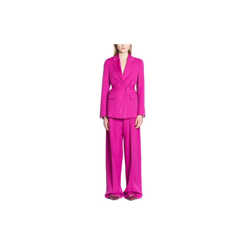 Lanvin Pleated Straight Leg Trousers-1