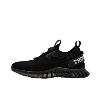 PLEIN SPORT Abrasion Resistant Low Top Casual Shoes Unisex Black