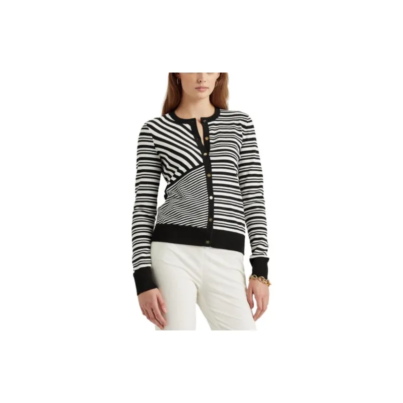 Polo Ralph Lauren Knitwear Women's Black White Stripes-2