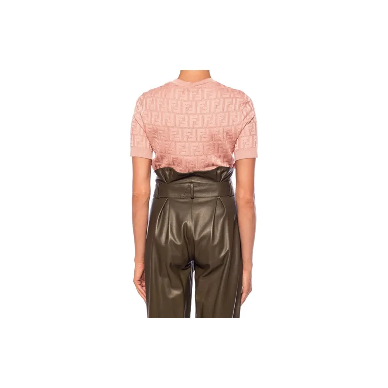 FENDI T-Shirts Women's Pink-3