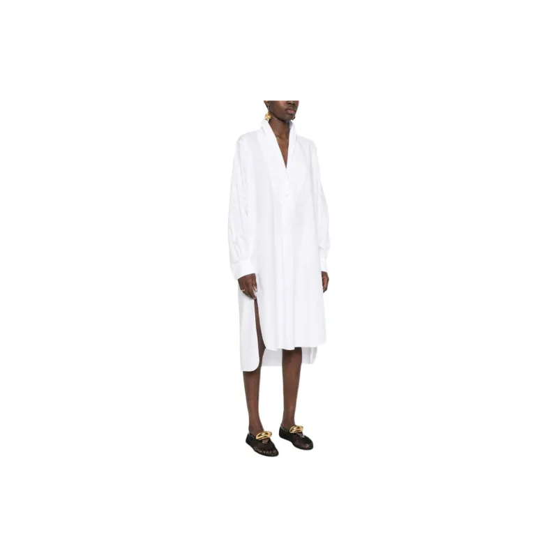 THE ROW Elinor Long-Sleeve Shirt Dress-3