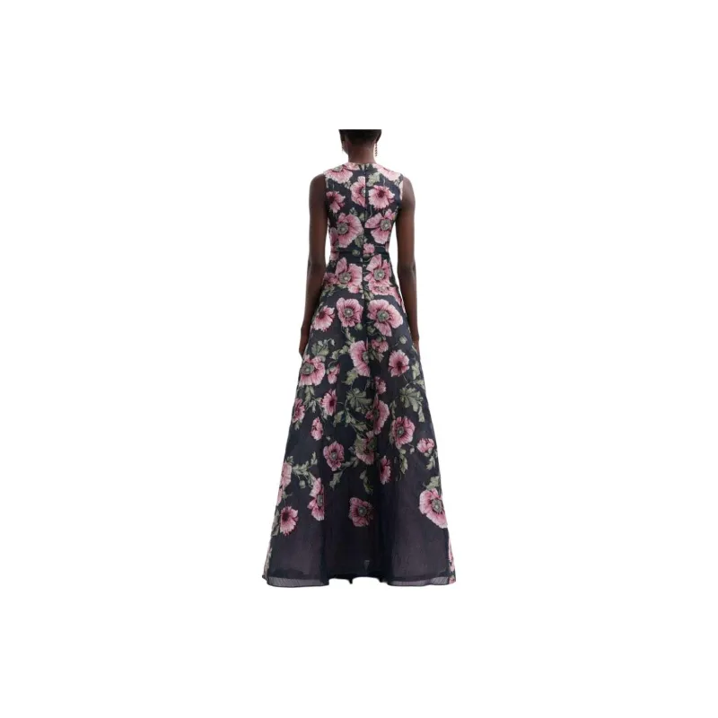 Oscar De La Renta Poppy Fil-coupé Gown-2