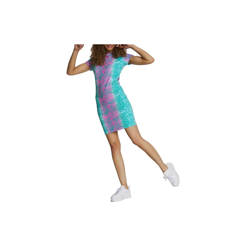 PUMA Brighter Days Short-Sleeved Dresses Women's Blue-2