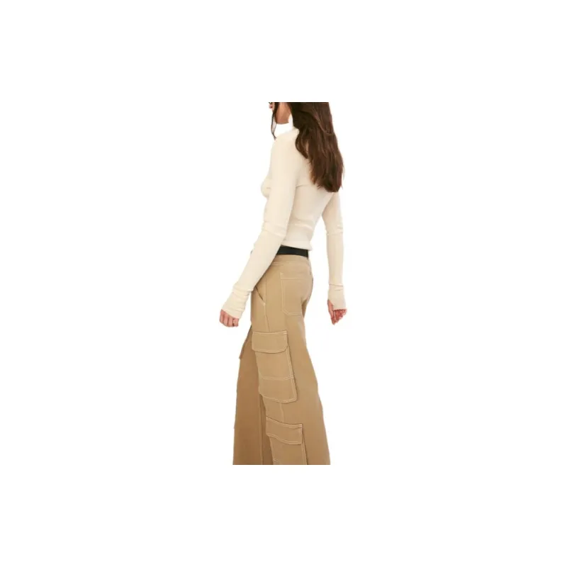 H&M Cargo Pants Women's Beige-5