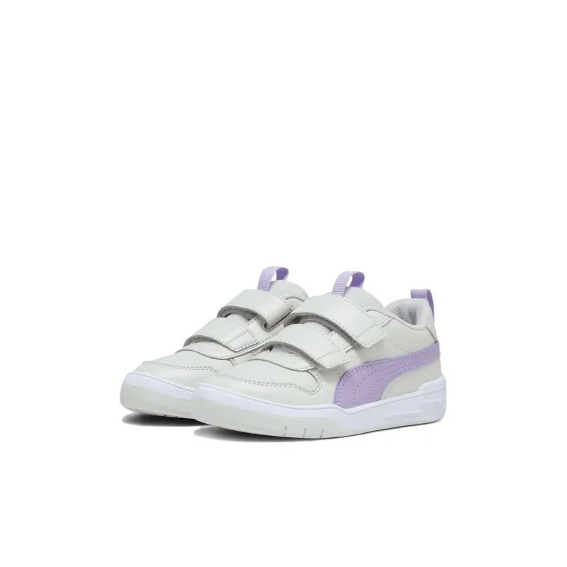 Puma Multiflex SL V Little Kid 'Sedate Grey Vivid Violet'-2