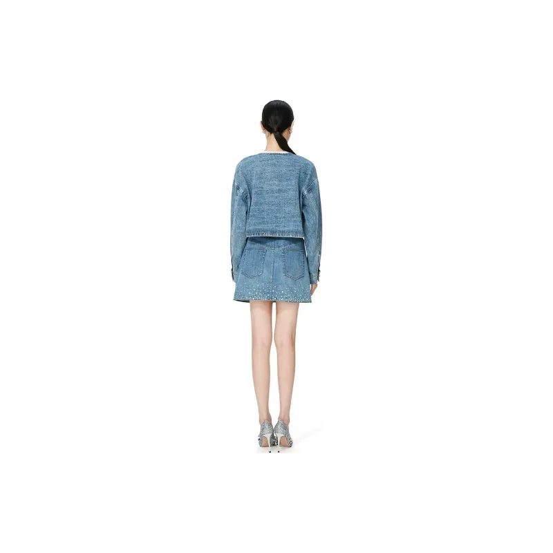 Caroline Denim Jacket Women's Denim Blue-3