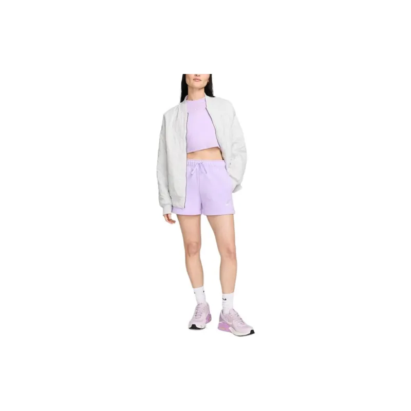 Nike Sportswear Club Casual Shorts Women's Purple Mist/White-4