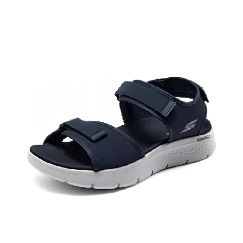 Skechers Go Walk Fle Beach Sandals Men's Blue Orange-2