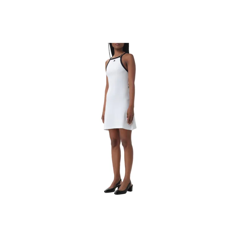 COURREGES Buckle Detailed Halter Neck Dress-4