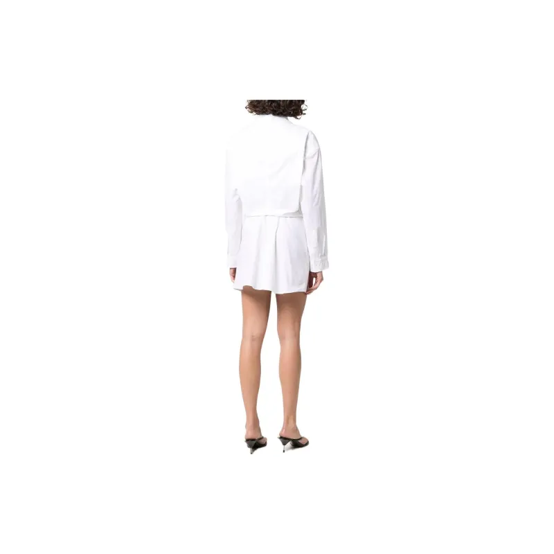 Jacquemus La Robe Baunhilha Layered Shirt Dress-2