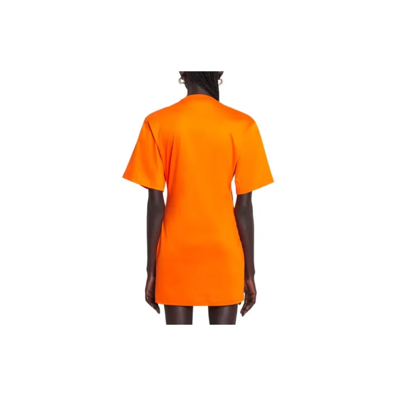 Lanvin Short-Sleeved Dresses Women's Orange-2