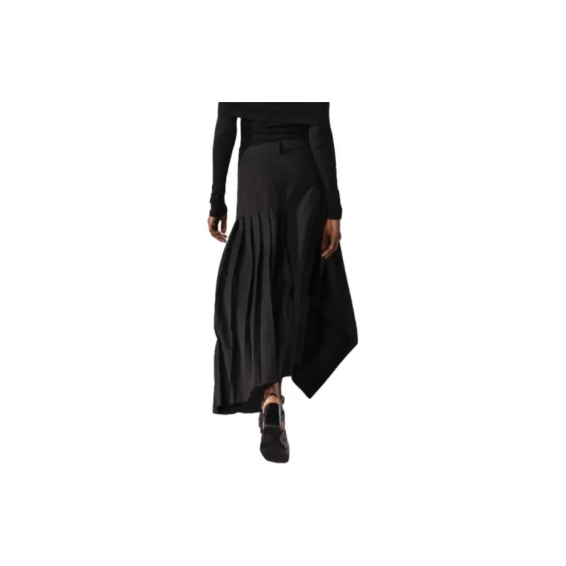 ZARA Casual Long Skirts Women's Black-4
