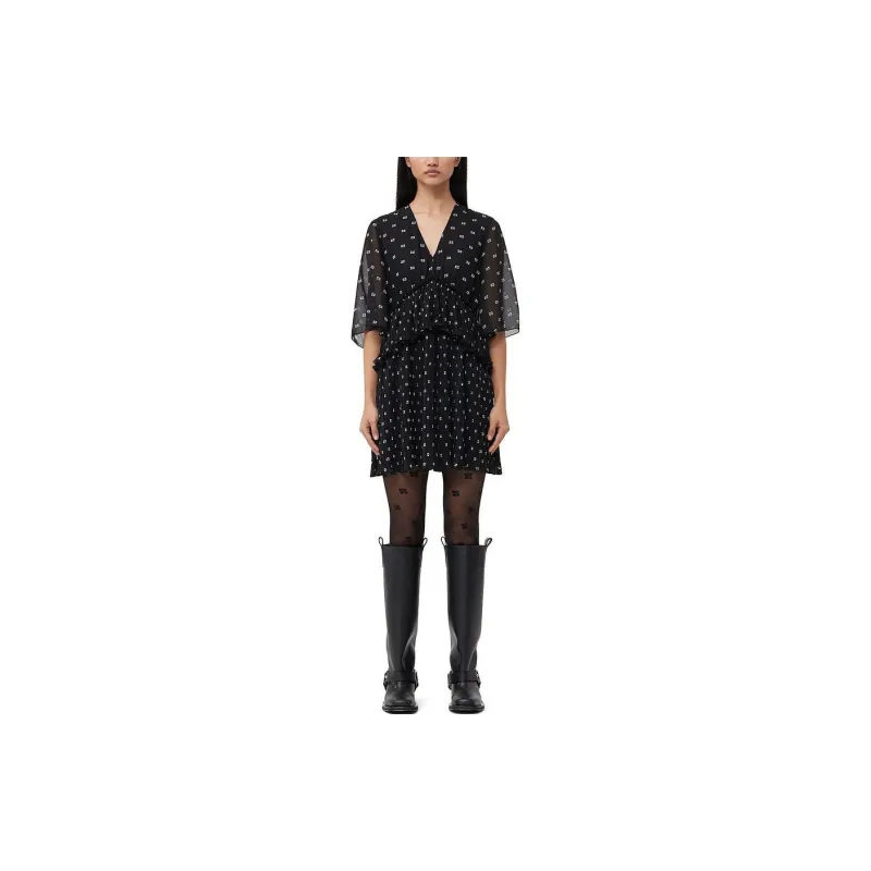 GANNI Butterfly Logo pattern Tights-1