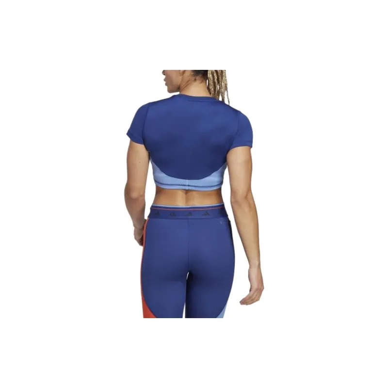 Adidas Crop Tops Women's Blue-3