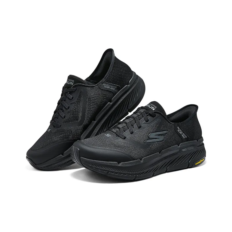 Skechers MEN'S GO Cushioned Slip Resistant Breathable Lightweight Low Top Running Shoes Men's Black-2
