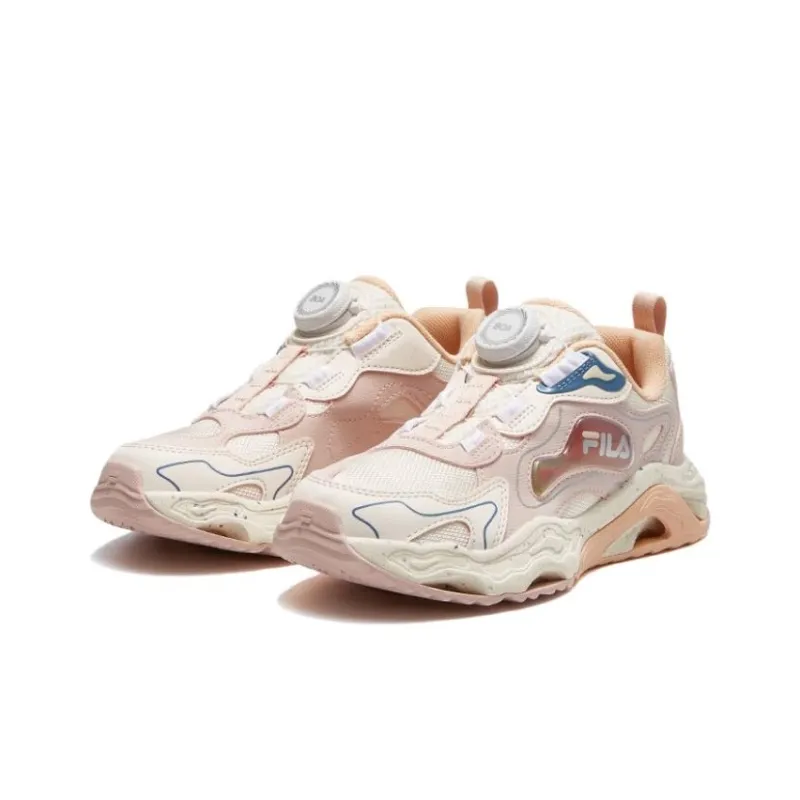 FILA KIDS Anti Slip Wear Resistant Low Top Kids' Training Shoes Rose Pink Teenagers-2